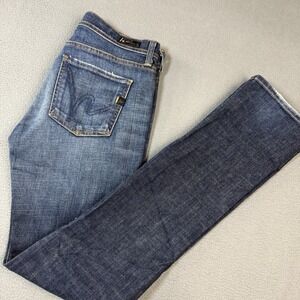 Citizens of Humanity Jeans Women 27 Blue Elson Stretch High Rise Straight USA